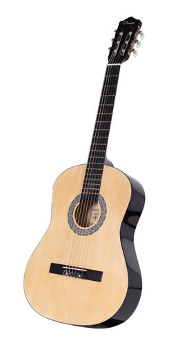 Guitarra De Niño / A 3/4 Criolla  86 Cm Natural + Funda Puas