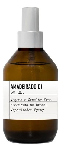 Essência Do Brasil Artesano Perfume Amadeirado 01 - 60ml Vegano E Cruelty Free Perfume 60ml Para Sem Gênero