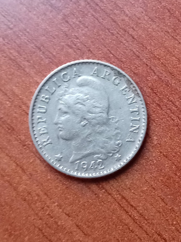 Moneda Argentina 5 Centavos 1942 Cuproniquel Excelente Estad
