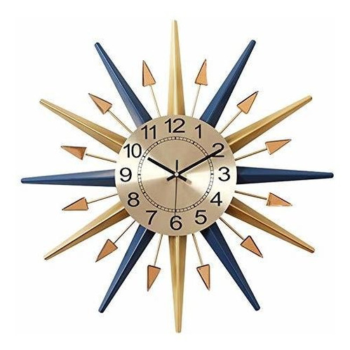 Shisedeco Mid-century Instruments Reloj De Pared De Cristal 