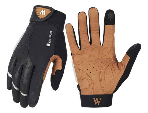 Guantes Ciclismo Mtb Ruta Dedo Largo West Biking Originales