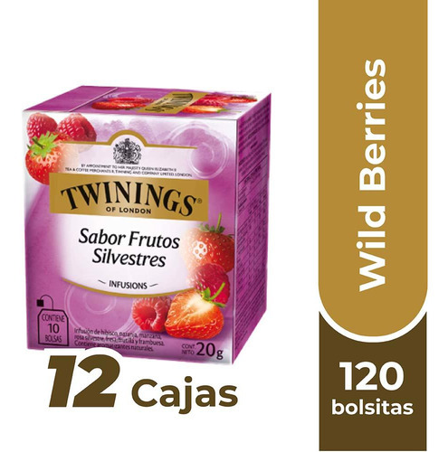 Twinings Té Wild Berries X120 Bolsitas