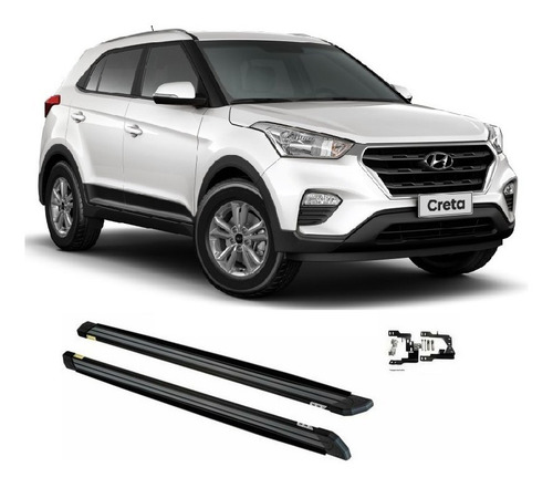 Estribo Plataforma Aluminio Slim Hyundai Creta 2017 2020