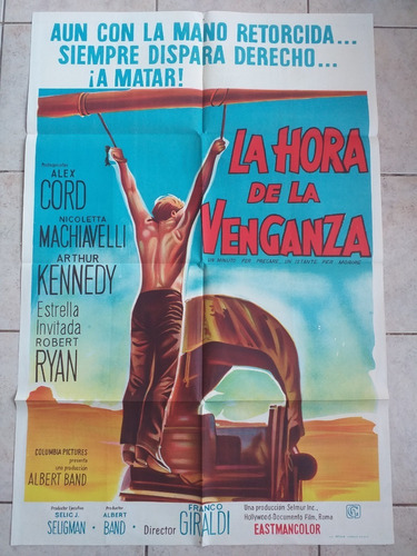 Antiguo Afiche Cine - La Hora De La Venganza *