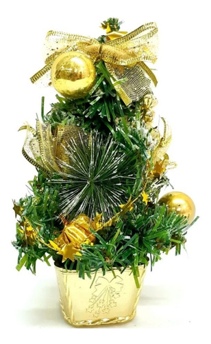 Arbol De Navidad Decorado 20 Cm Oro #31016 Sheshu Navidad