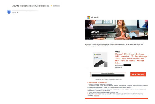 Imagen 3 de 3 de Licencia Microsoft Office Hogar Y Empresas 2021 - Originales