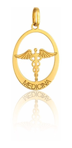 Pingente Em Ouro 18k De Formatura Medicina (pf-003)