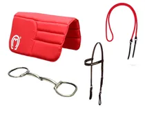 Comprar Bridao D Inox Cabecada Redea Manta Acessorios Montaria Luxo