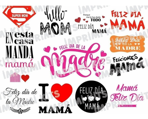 Pack Imagenes Png Dia De La Madre Sublimacion Sublimar (Usado)