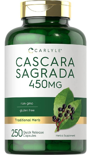 Cascara Sagrada 450 Mg Carlyle 250 Capsulas