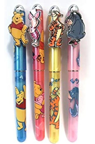 Winnie The Pooh Piglet Tigger Eeyore 4pcs Pen Set