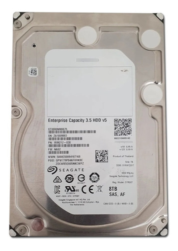 Hd Sas Disco Rígido Seagate Enterprise St8000nm0075 8tb