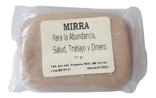 Jabón Esotérico Mirra (abundancia, Salud, Trabajo Y Dinero)