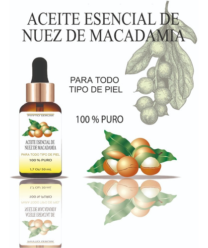 Aceite Esencial Nuez De Macadamia - Ml - mL a $800