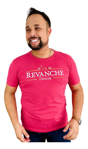 Camiseta Masculina Bordada Denin 1984 Revanche Original