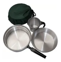 Comprar Marmita Mochilera Camping 1 Persona 5 Piezas Aluminio Brogas