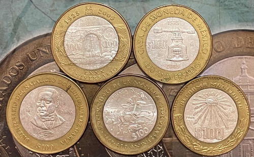 Colección Completa Monedas De 100 Pesos Los Estados!a Pagos! (Usado)