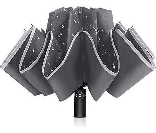 Paraguas Invertidos Bodyguard, Grandes, Resistentes Al Vient