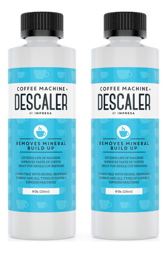 Pack De 2 Descalcificadores Para Máquinas De Café Impresa