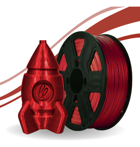 Filamento 3dfila Petg Xt 1kg - Diversas Cores Cor Vermelho Red Metal