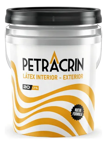 Pintura Látex para Interior y Exterior Blanco Mate 20 L Petracrin