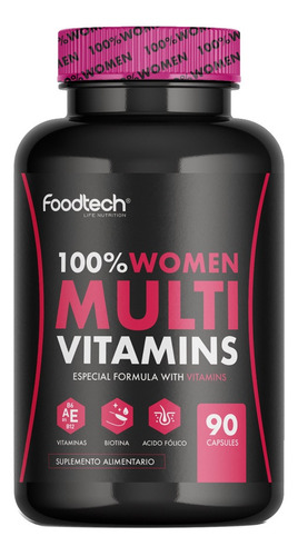 100% Women Multivitamins 90 Caps - Foodtech 