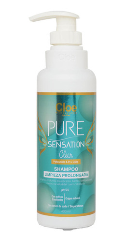 Shampoo Cloe Pure Sensation Clear Raiz Grasa Punta Seca 