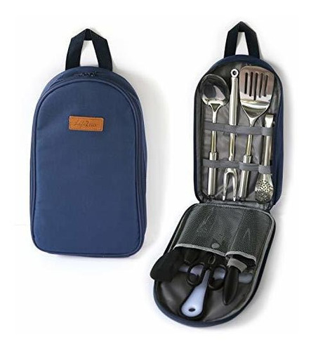 Kit De Cocina Para Camping Life 2 Go Portatil De 9 Piezas