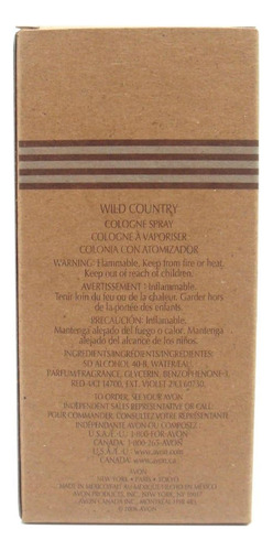 Avon Juego De 2: Spray De Colonia Wild Country (3 Onzas Líqu