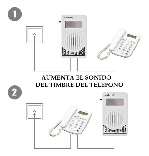 Timbre Amplificador Adicional Aumenta Sonido Al Teléfono