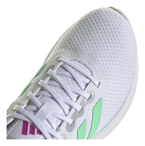 Tenis Dama adidas Runfalcon 3.0 Blanco Deportivo Running Entrenamiento Cintas Ajustables Para Mujer