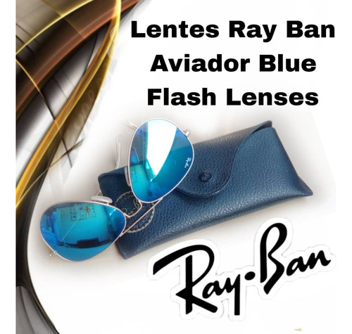 Lentes Aviador Blue Flash Lenses 