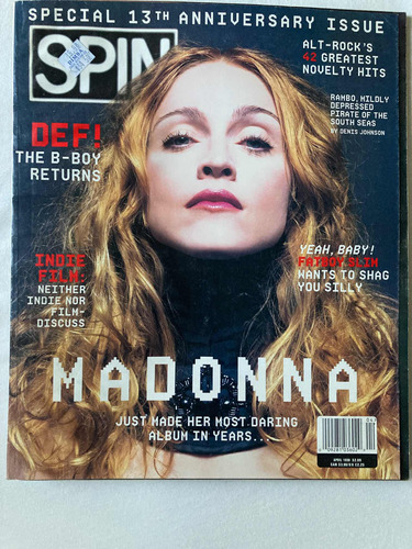 Revista Spin / Madonna Abril 1998 Usa