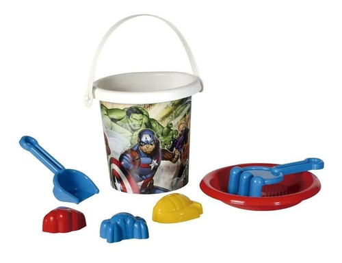 Kit Os Vingadores Baldinho De Praia Original Rosita