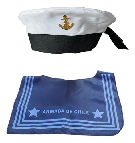 Set Marinero Gorro + Pechera Niños