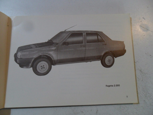 Fiat Regatta 1987 1988 Manual Instrucciones S Sc Y 2000 (Usado)
