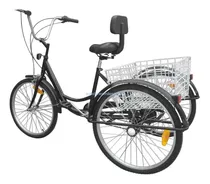 Comprar Triciclo Para Adulto 7 Velocidades Con Cesta 24''