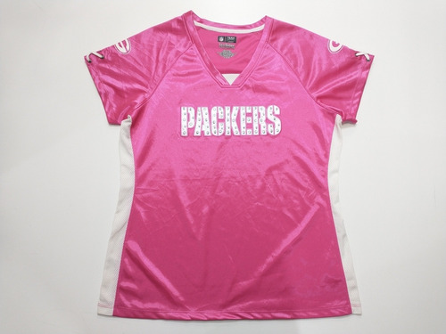 Camiseta Green Bay Packers Nfl Mujer Strass Talle Xl R376 -