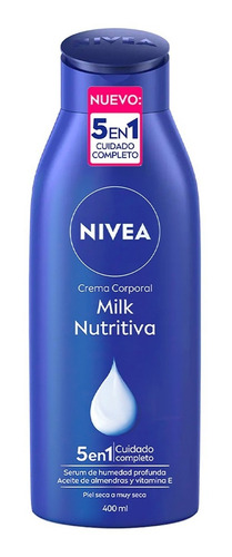Crema Nivea Milk Nutritiva Humectante 400ml