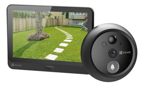 Intercomunicador de vídeo inalámbrico Ezviz CS-hp4 con cámara negra
