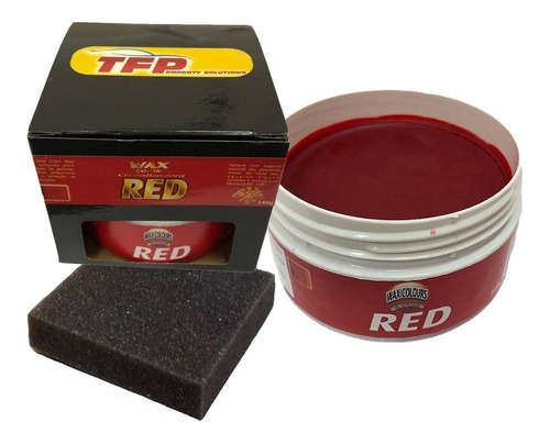 Cera Cristalizadora Wax Color Red140g Própria Carro Vermelho