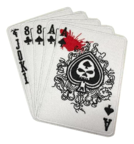 Póker Parche Termoadhesivo, Mxpoe-006, 1 Parche, Joki-black,