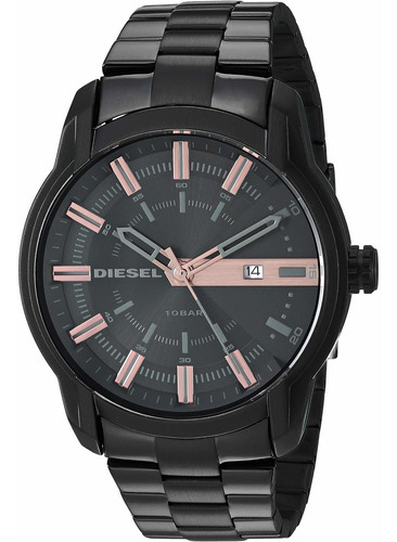 Relógio masculino Diesel Dz1767 Quartz Pulse preto em aço