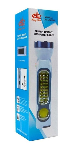 Lampara Portatil Recargable Super Led Flashlight Lam5985