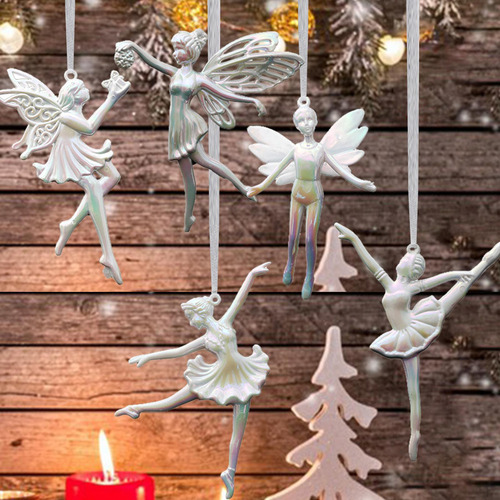 5 Piezas Colgante De Árbol De Navidad, Adorno De Bailarina