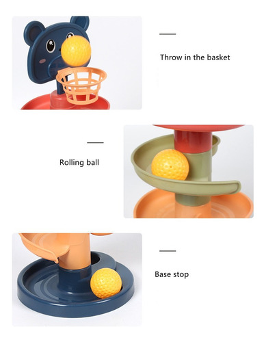 Juguete Didactico Laberinto Tobogan Pelotas Bebe Infantil