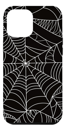 iPhone 12 Pro Max Black Y White Spider Web B08n6h4n4r_300324