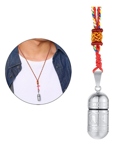 5 Collares De Cenizas Para Hombres Pastillero Colgante De