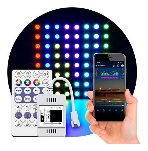 Controladora Pixel Led Rf-28 Wifi Celular