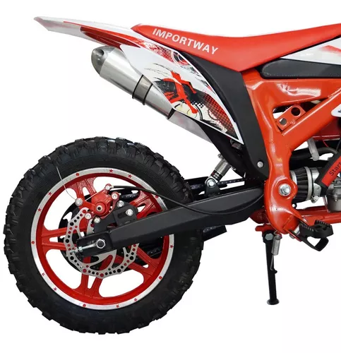 Zipper Moto Cross Infantil A Gasolina 50cc - Vermelho